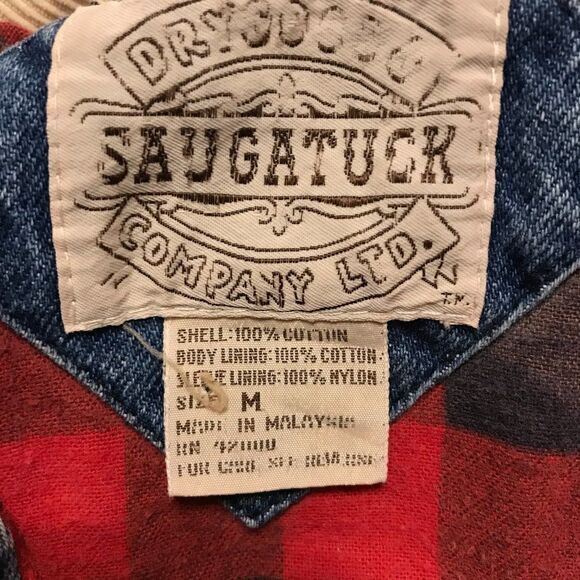 Vintage Saugatuck well‎ worn lined jean jacket medium - Picture 5 of 6